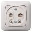 Įleistinis kompiuterio lizdas RJ 45 kat.5e,6e ir telefono lizdas RJ 11 kat. 3(be rėmelio) 
