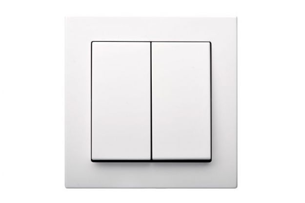 Flush mounting 2-gang switch